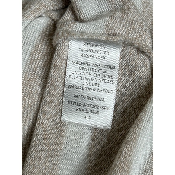 Stitch Fix Market & Spruce Brushed Knit Striped Cozy Top Petite XL 3/4 Sleeve - Picture 3 of 4